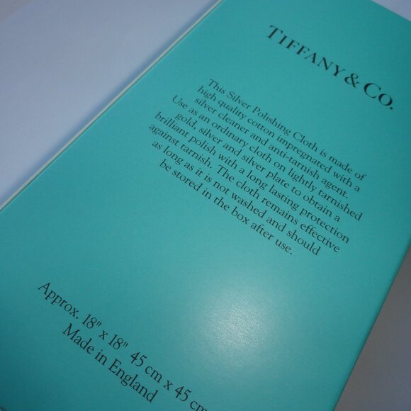 Tiffany & Co. 18" by 18" Jewelry Cleaner and Polishing Cloth - Picture 3 of 10